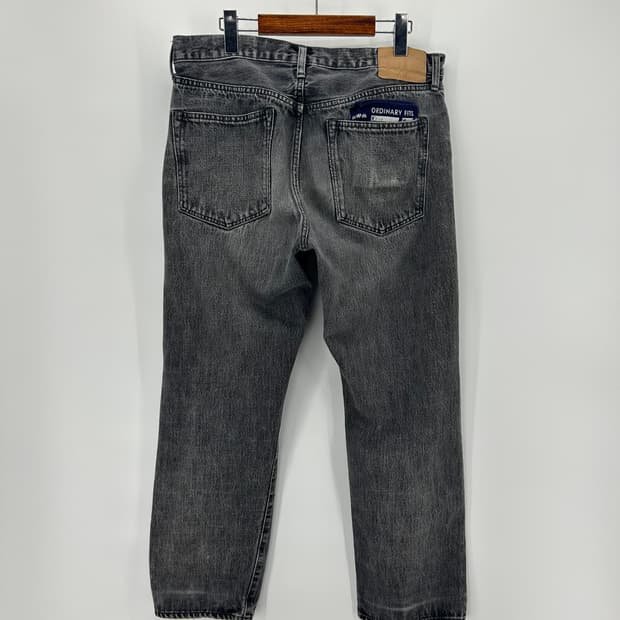 [ORDINARY FITS] 오디너리피츠 워시드 블랙 데님팬츠