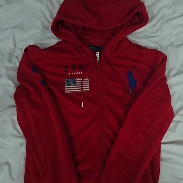 폴로 빅포니 성조기 후드집업8
