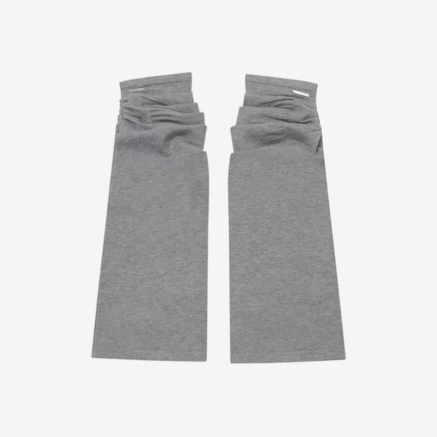 미세키서울 Shirring knit leg warmer GREY