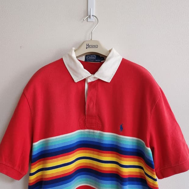 폴로랄프로렌 럭비티반팔티셔츠 (XL