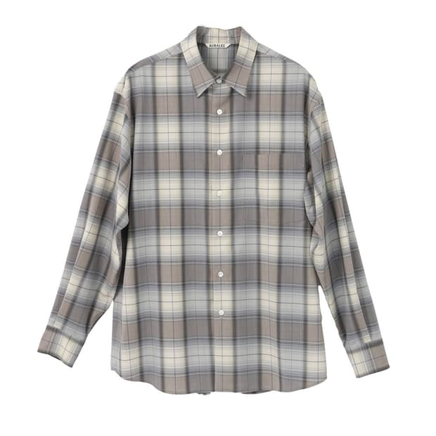 오라리 26ss 체크셔츠