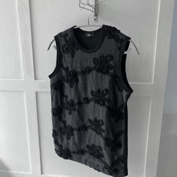 [Comme des garcons tricot] 플라워 슬리브리스