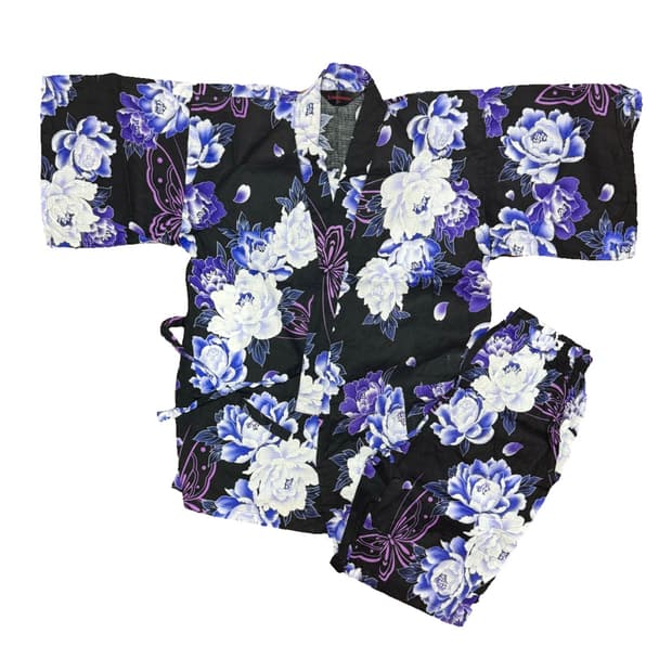 유카타 진베이 블루 보라