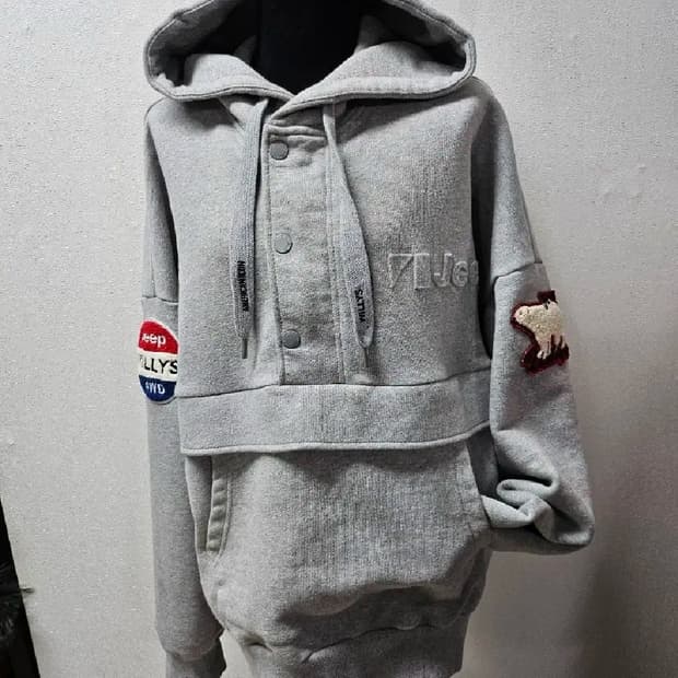 Jeep 짚업 후드티 그레이..남여가능 L 100