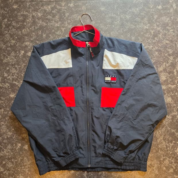 타미힐피거(Tommy Hilfiger) 올드스쿨 컬러블록 바람막이