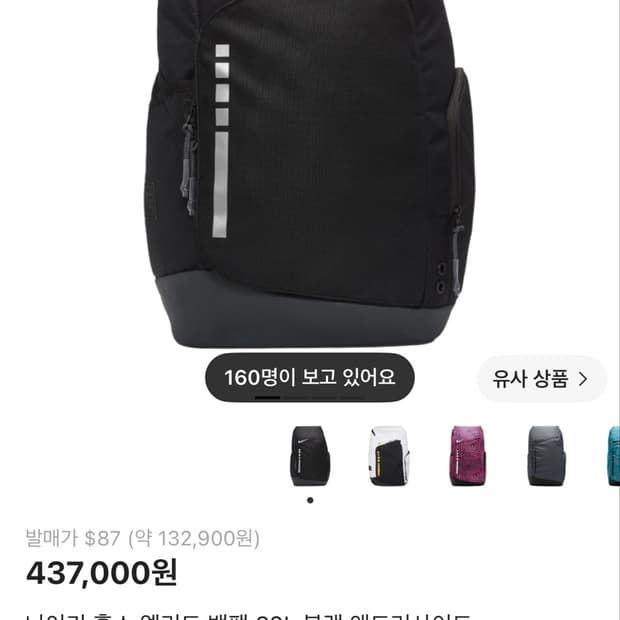 나이키 엘리트 백팩(가방)삽니다