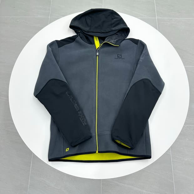 Salomon 살로몬 유틸리티 그레이 후드집업 2XL 110