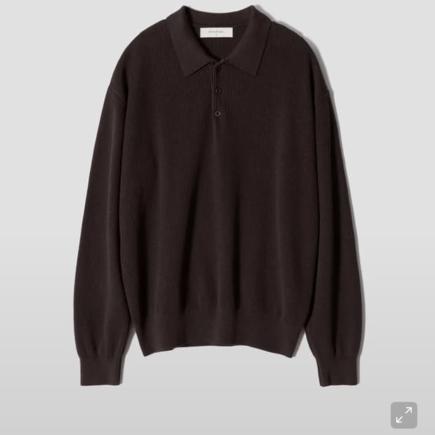 퍼스트플로어 데일리 코튼 립 폴로 롱슬리브 50