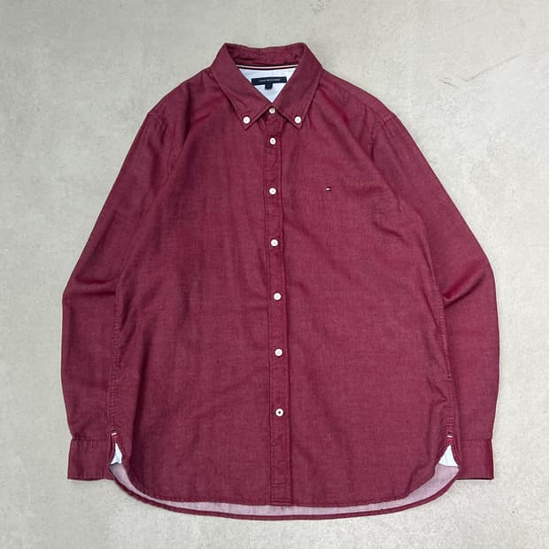 타미힐피거 솔리드셔츠 s09751