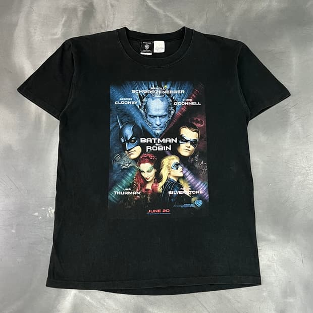  90s batman & robin 무비 반팔티 y15953