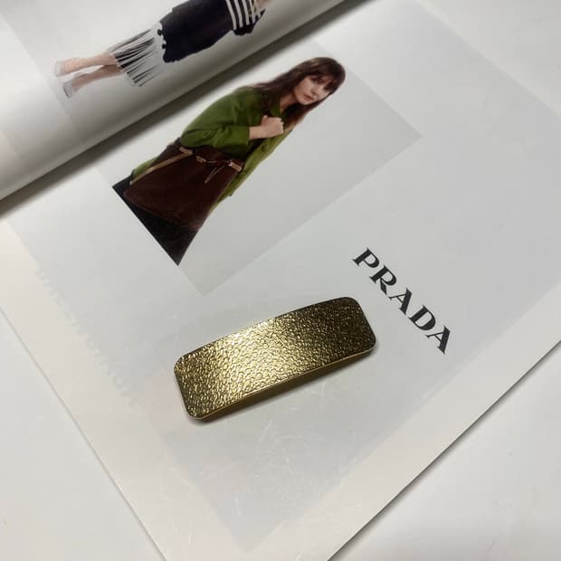 일본 수입 골드 텍스쳐 자동 헤어핀 머리핀