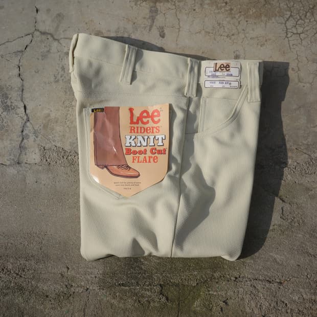 70‘s Lee riders 니트 부츠컷 플레어 팬츠 데드스탁 31x34