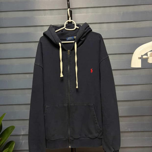 폴로랄프로렌 네이비 후드집업 L