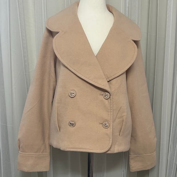 리즈리사 빅카라 하프코트 리본버튼 히메가루 라떼갸루