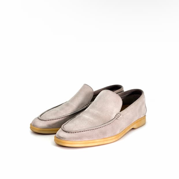 [42] 로로피아나 남성 썸머워크 스웨이드 로퍼 슈즈 클래식 베이지