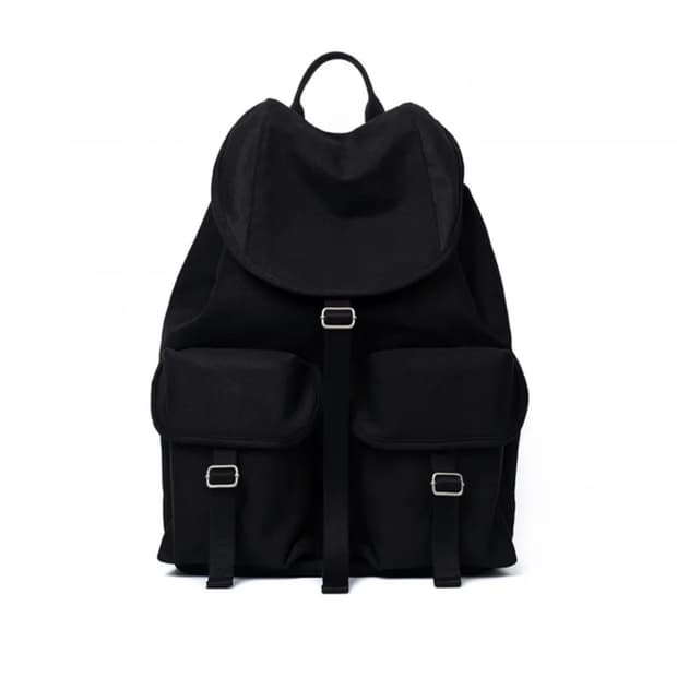 하 아카이브 2포켓 코튼 카고 럭색 (블랙/니켈)