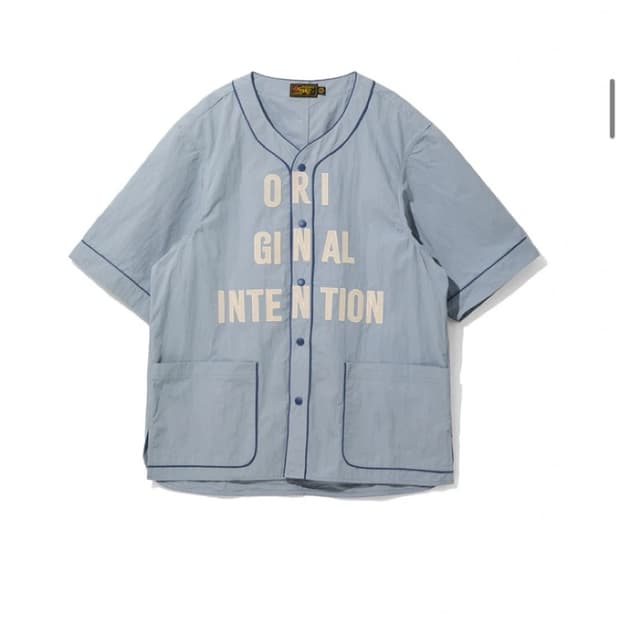 오가프 베이스볼 셔츠 블루 1 사이즈 100~110