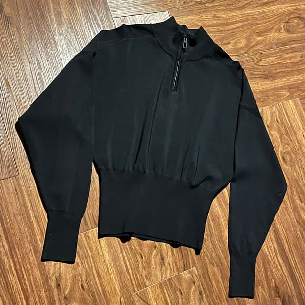 Bimba y Lola Heavy-Texture Half-Zip Knit