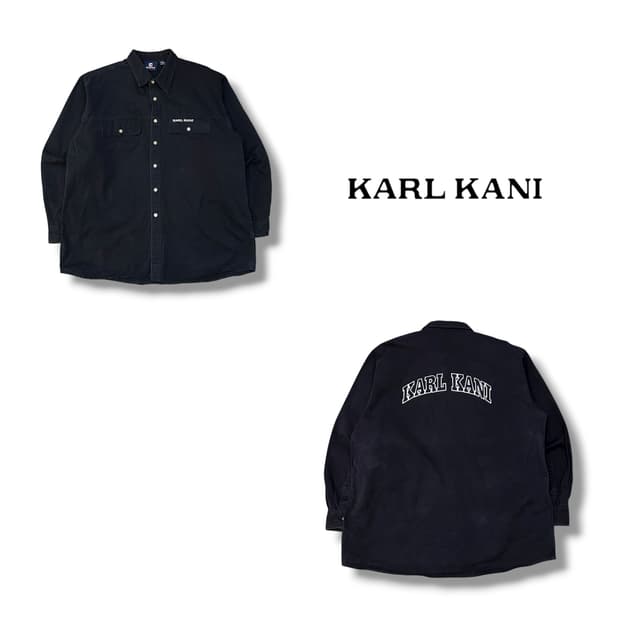  칼카니 자수로고 워크 셔츠 y14109