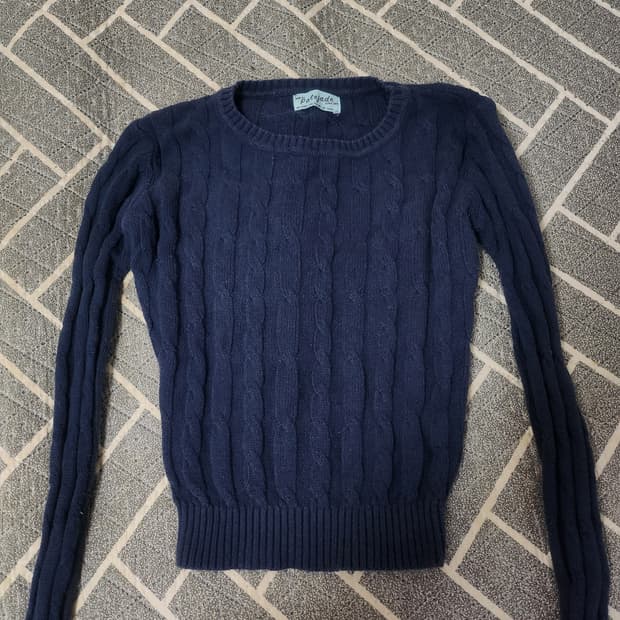 페일제이드 케이블 니트 네이비