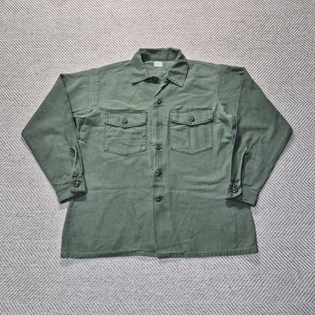 70s 미군 OG107 사틴 셔츠