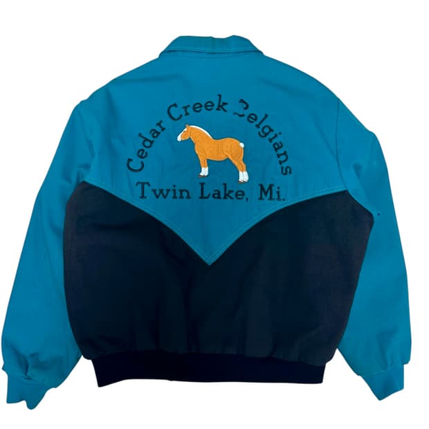 80‘s Cedar Creek Belgians Western Jacket