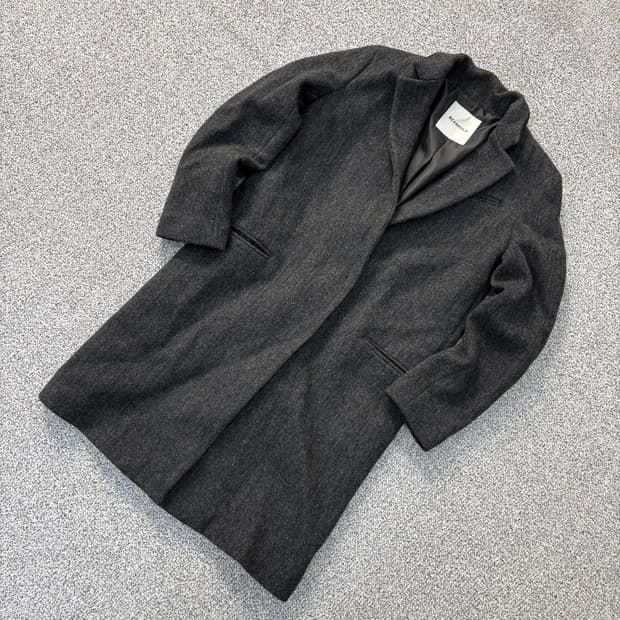 90 빈폴 여성 울 헤링본 코트 0401J