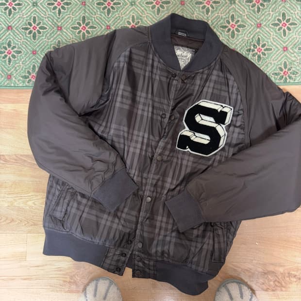 스투시 리버시블 바시티 자켓