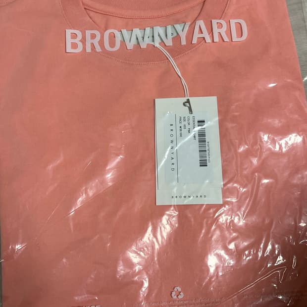 [3]브라운야드 에센셜 티셔츠 pink