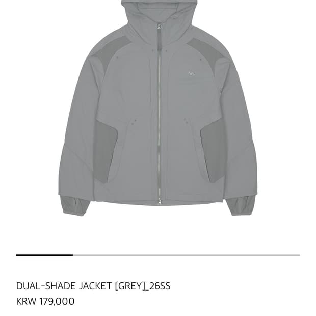 산산기어 듀얼 쉐이드 자켓 26ss