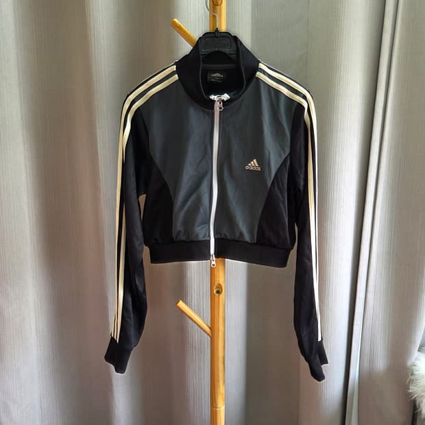 아디다스 여성 크롭 트랙탑M#최상급