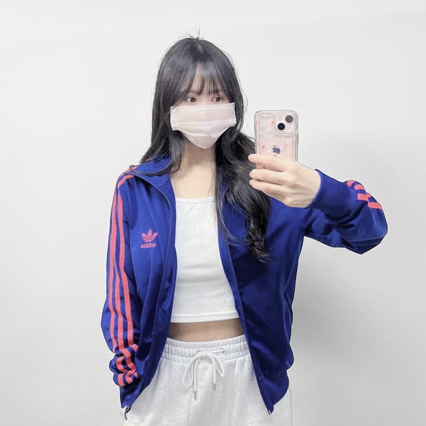 아디다스 파이어버드 트랙탑 져지 블루