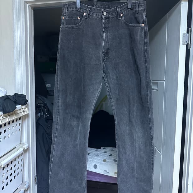 [36X32] 90s 빈티지 리바이스 505 흑청