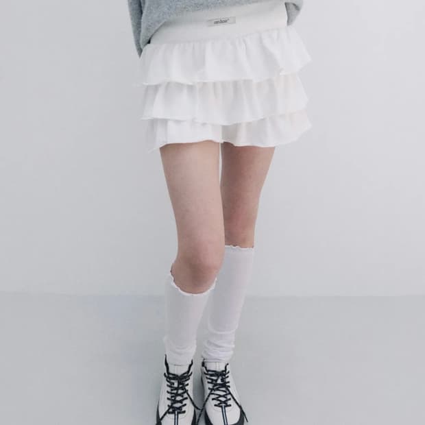 로라로라 누베이직 프릴 미니 스커트 