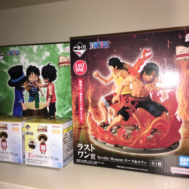 원피스 라스트원 에이스&루피 피규어
