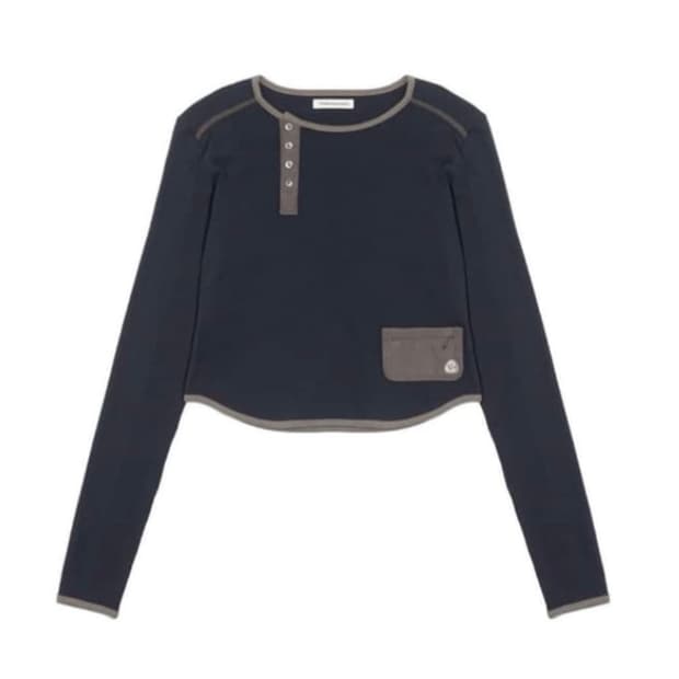 SUU 스마트어반유즈풀 언발 롱슬리브 네이비