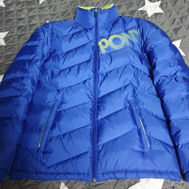 PONY 올드스쿨 레터링 덕다운 패딩 (M)