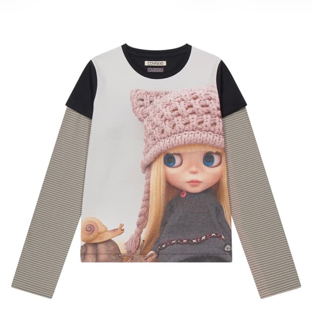 코이세이오 브라이스 돌 스트라이프 더블 롱슬리브 블랙 판매