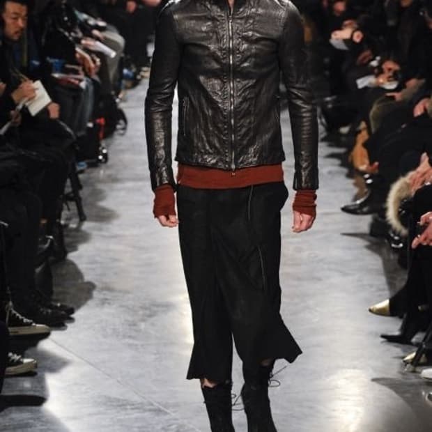 Julius7 런웨이 초판 레더 자켓