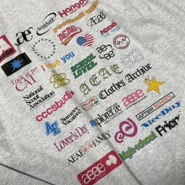 aeae STICKER L/S [MELANGE GREY]