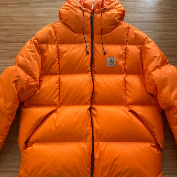 칼하트 WIP 아스펜 오렌지 패딩 L