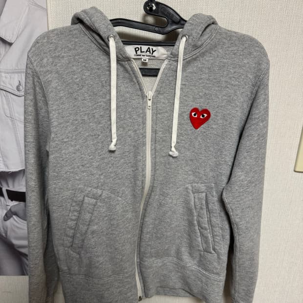 꼼데가르송 정품 후드집업 m