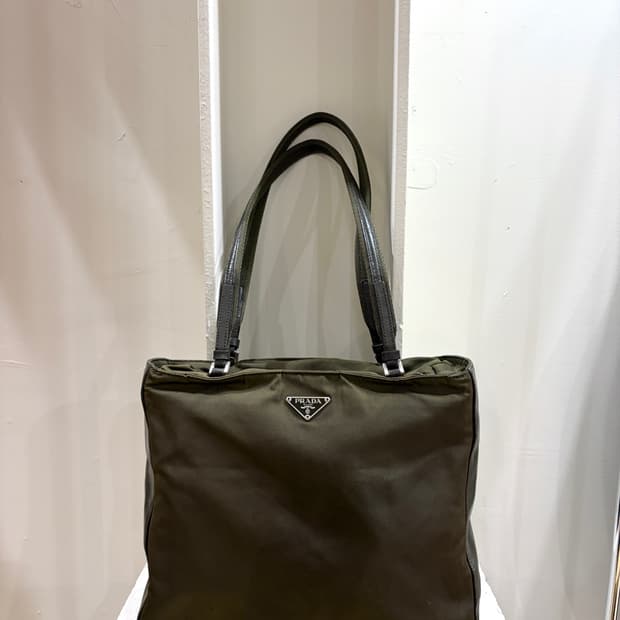 프라다 나일론 레더 트리밍 스퀘어 백