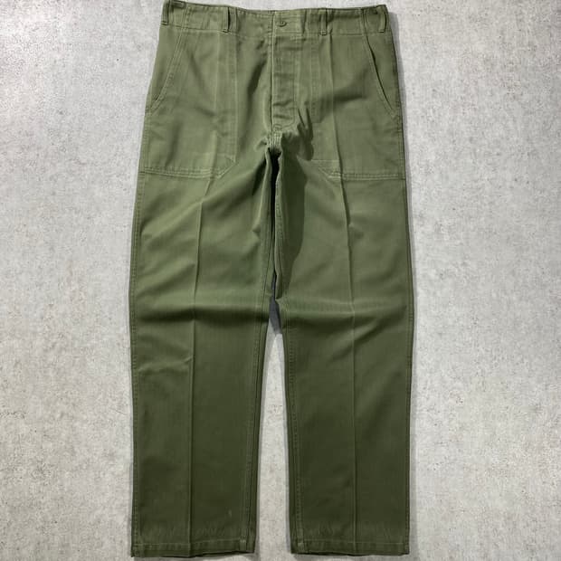 [32-33] 빈티지 밀리터리 국군 퍼티그 팬츠