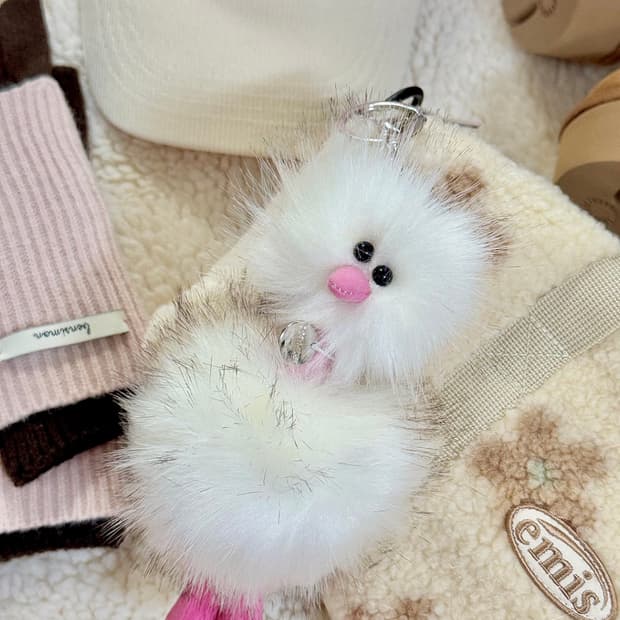 코지모지 어글리 버드 키링 (화이트)