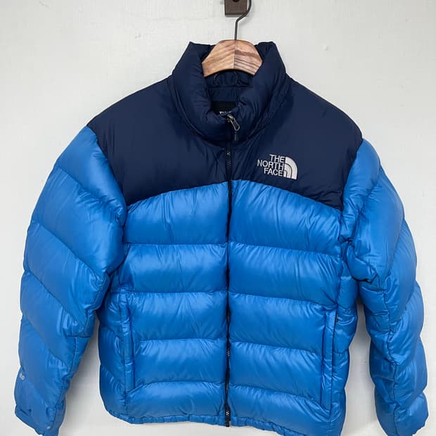 노스페이스 눕시 패딩 블루L