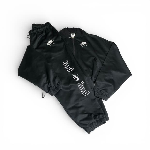 나이키 에어 우븐 크롭 자켓 세트 s