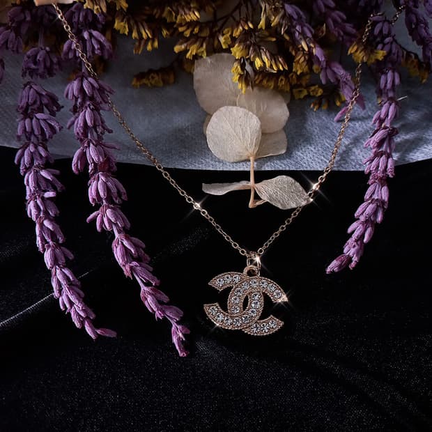 [chanel] 샤넬 빈티지 정품 참단추 업사이클링 목걸이 골드스와