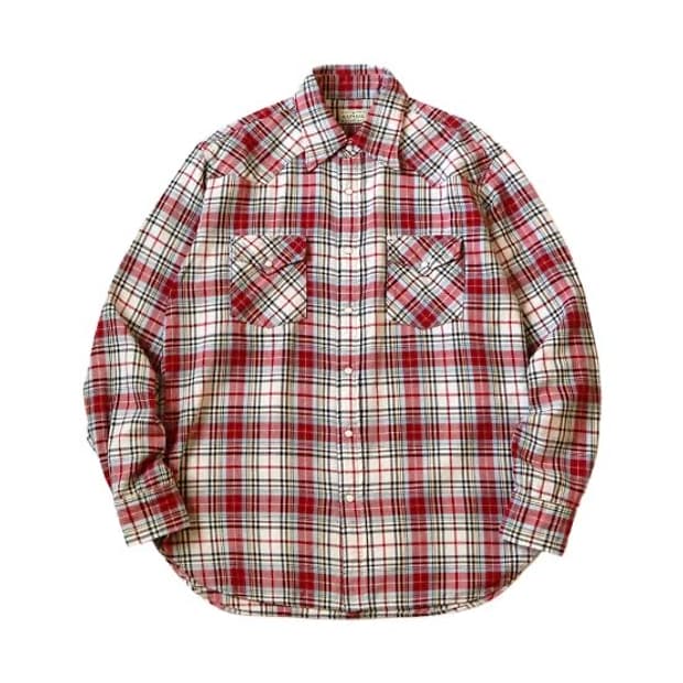 캐피탈 컬럼비아 체크 허스키 웨스턴 셔츠