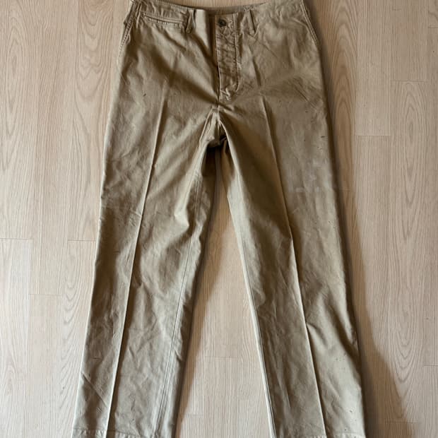 VISVIM 비즈빔 치노팬츠 데미지드